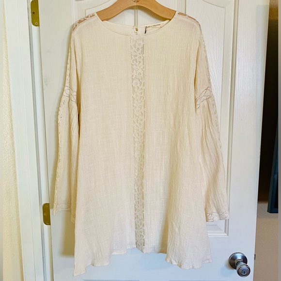 NWT Spell & The Gypsy Collective Cream Doe Eyed Mini Dress - Picture 7 of 17